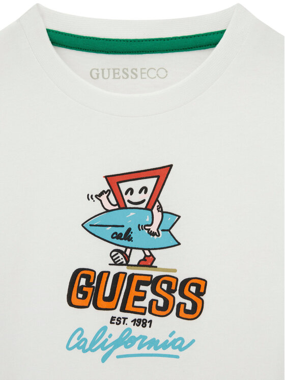 Guess Guess Tricou N6GI12 K8HM4 Alb Regular Fit
