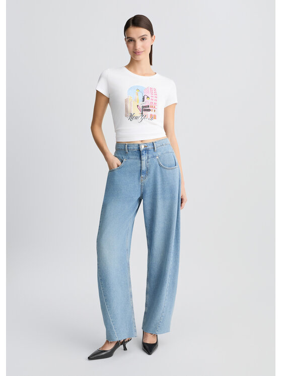 Liu Jo Liu Jo T-shirt WA5239JS923M9566 Bianco Regular Fit