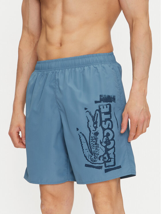 Lacoste Lacoste Badeshorts MH9135 Blau Regular Fit
