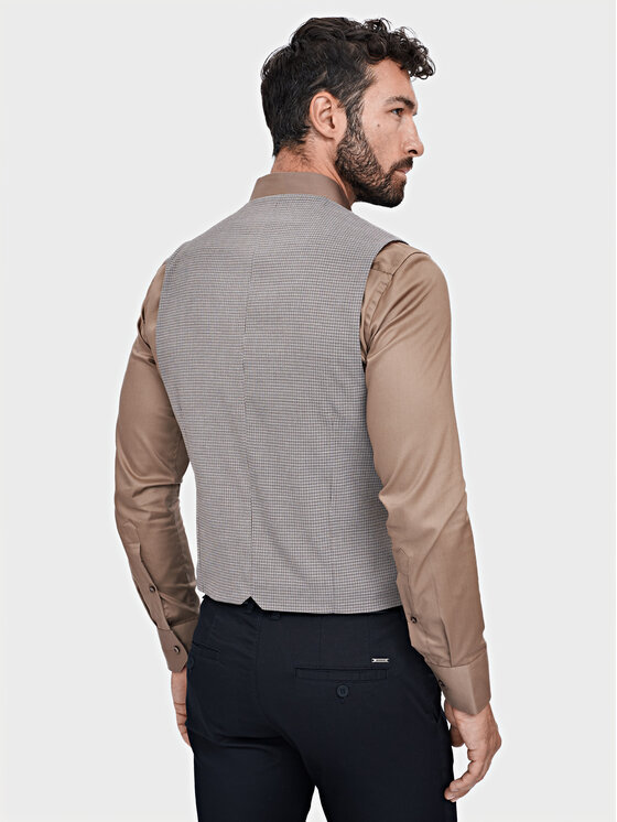 Evenemen Evenemen Kamizelka garniturowa BOSTON S9662 COL.4 Szary Slim Fit