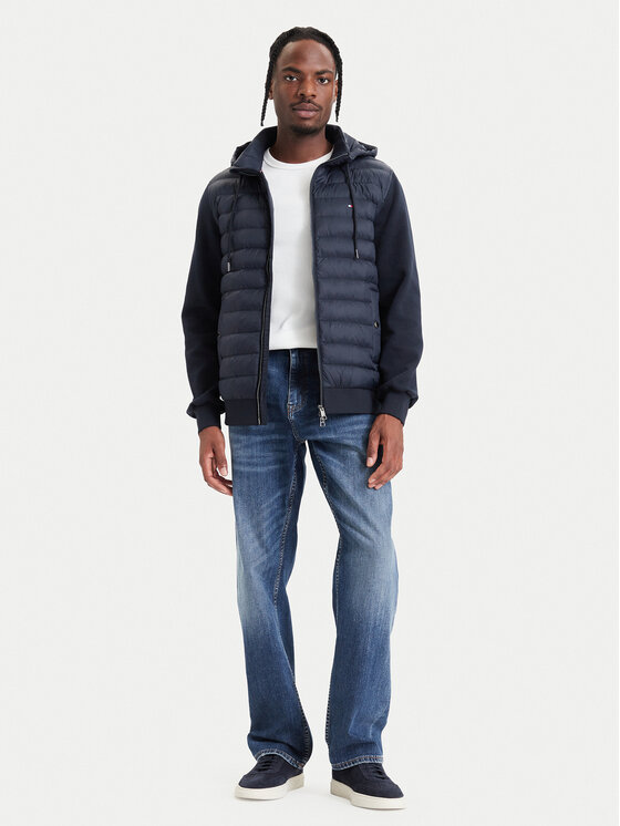 Tommy Hilfiger Tommy Hilfiger Prijelazna jakna Mix Media MW0MW44942 Tamnoplava Regular Fit