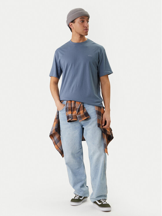 Quiksilver Quiksilver Tričko Salt Water EQYZT08204 Modrá Regular Fit