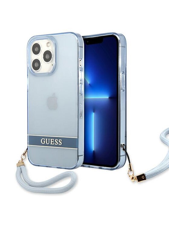 Guess Guess Etui na telefon iPhone 13 Pro Niebieski