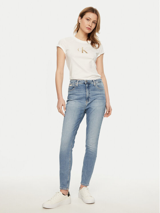 Calvin Klein Jeans Calvin Klein Jeans Traperice J20J224486 Svijetloplava Super Skinny Fit