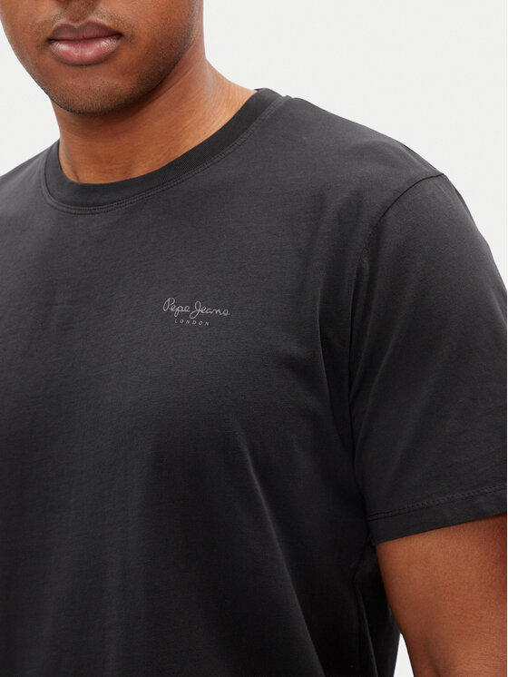 Pepe Jeans Pepe Jeans Tričko Jacko PM508664 Čierna Regular Fit