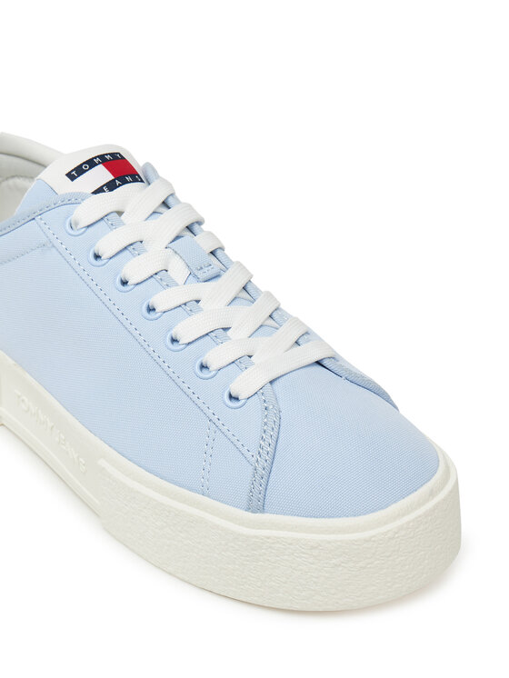 Tommy Jeans Tommy Jeans Sneakersy Tjw Flatform Canvas Sneaker EN0EN02792 Niebieski