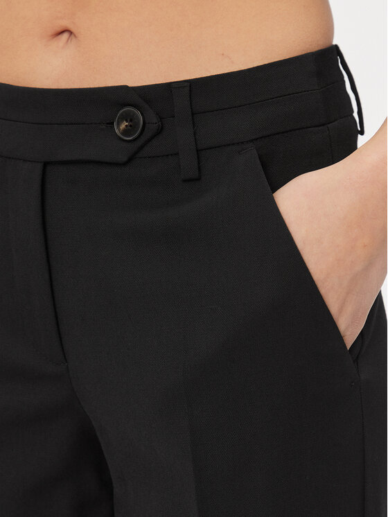 Marella Marella Hlače iz tkanine Pucci 2331360439200 Črna Regular Fit