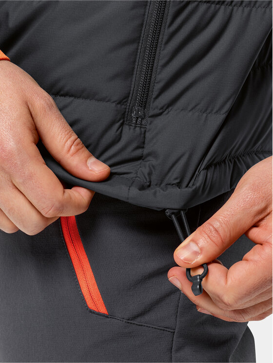Jack Wolfskin Jack Wolfskin Vesta Ather Down Vest 1207691 Čierna Regular Fit