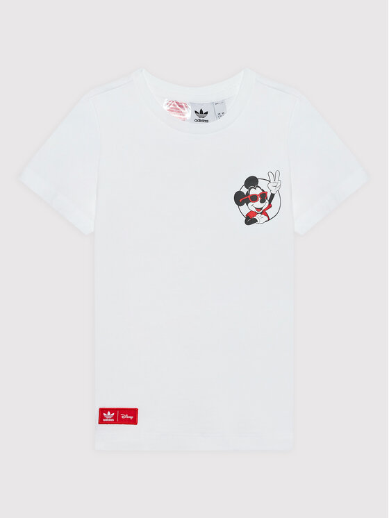 adidas Tričko Disney Mickey And Friends HF7523 Biela Regular Fit