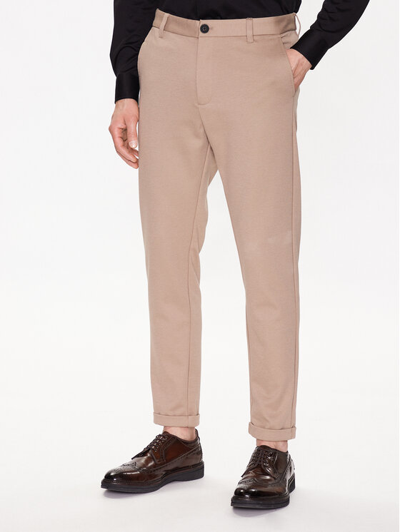 Lindbergh Chino Hlače 30-01007A Bež Slim Fit