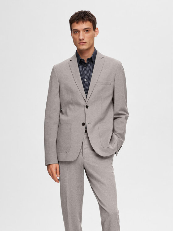 Selected Homme Selected Homme Švarkas Delon 16092484 Pilka Slim Fit