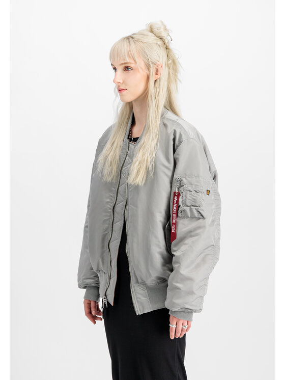 Alpha Industries Alpha Industries Kurtka bomber MA-1 Heritage Bomber Jacket Srebrny Core Fit