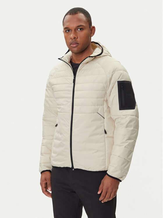 BOSS BOSS Bunda pro přechodné období Ow Urbanex JT HD 50549181 Béžová Regular Fit