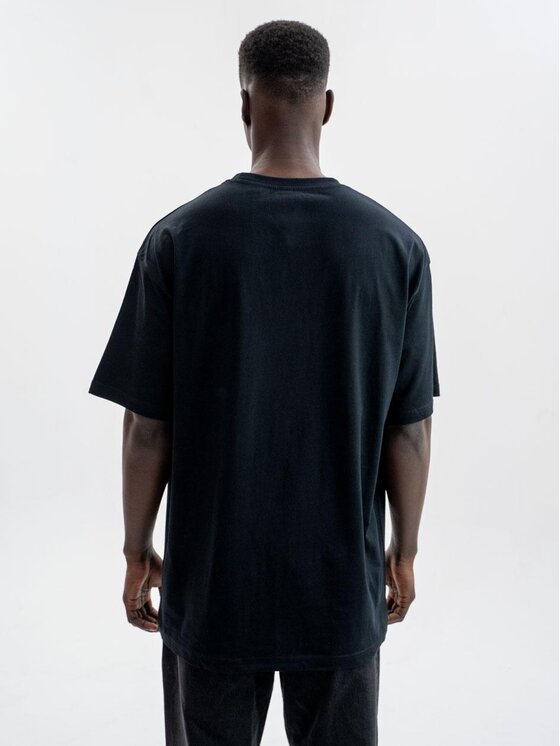 Urban City Urban City T-Shirt T-Shirt Oversize Męski Czarny UrbanCity No Logo XL Czarny Oversize