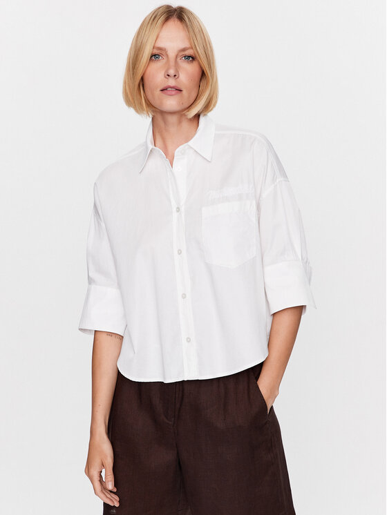 Marc Aurel Marc Aurel Hemd 6101 1000 93066 Weiß Relaxed Fit