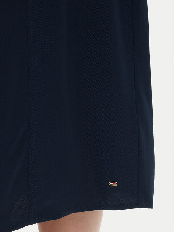 Tommy Hilfiger Tommy Hilfiger Rochie tip cămașă WW0WW45802 Bleumarin Regular Fit