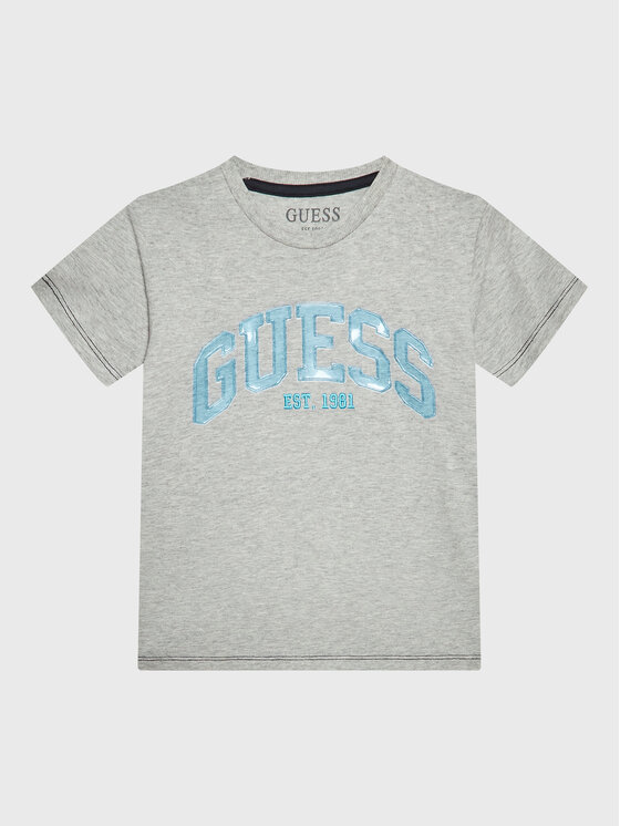 Guess T-krekls L3RI01 K8HM3 Pelēks Regular Fit