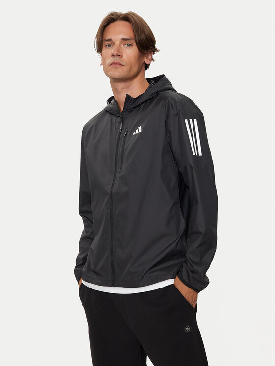 adidas Laufjacke Own The Run IN1483 Schwarz Slim Fit Modivo