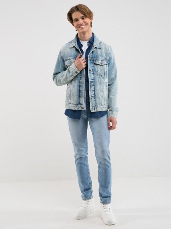 BIG STAR BIG STAR Jeansy TERRY SLIM_252_190 Niebieski Slim Fit