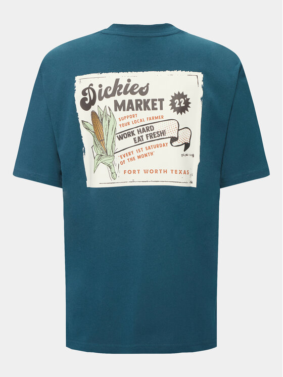 Dickies Dickies Тишърт Grainfield DK0A4YJY Тъмносин Regular Fit