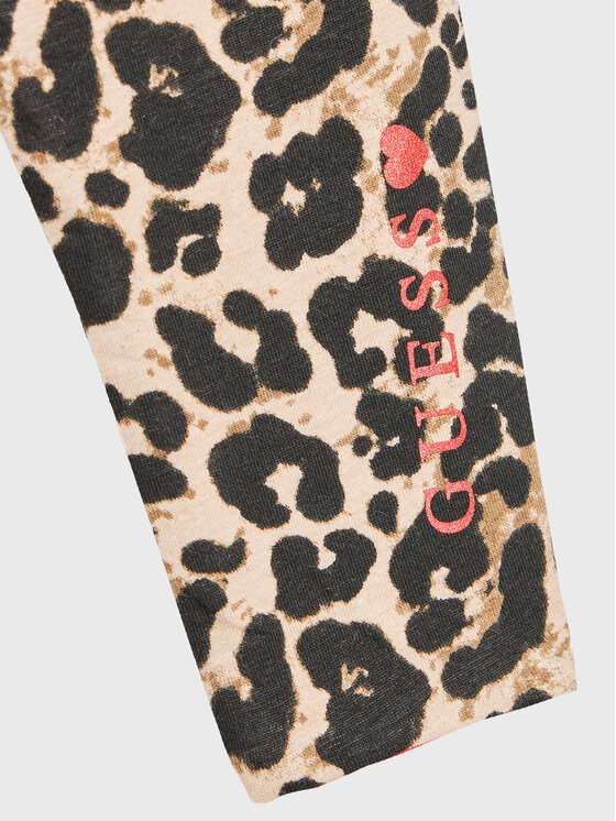 Guess Guess Legginsy K2BB00 J1313 Beżowy Slim Fit