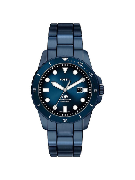 Fossil Fossil Zegarek FS6166 Niebieski