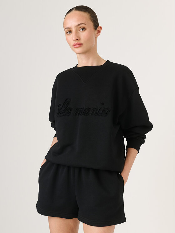 La Mania La Mania Mikina BRODIE Černá Classic Fit