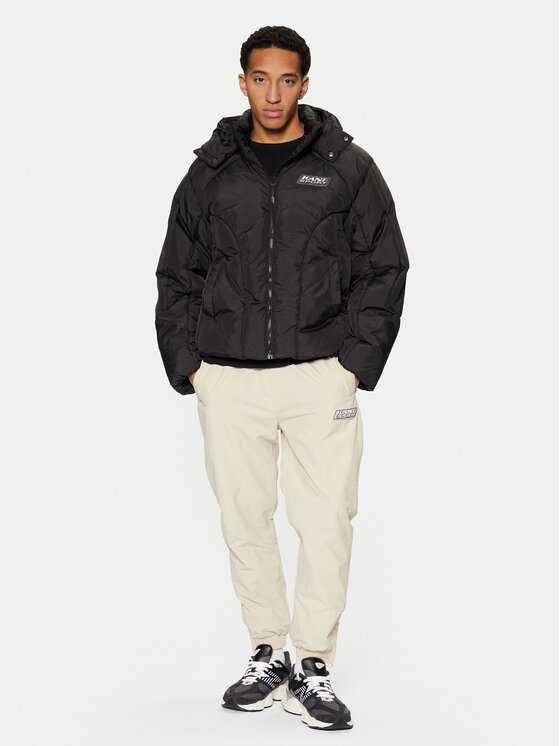 Karl Kani Karl Kani Vatovaná bunda Sport Patch Artic 60760028 Černá Regular Fit