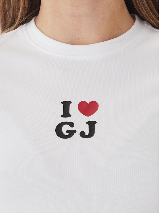 Guess Jeans Guess Jeans T-Shirt W6GIB1 J1314 Biały Slim Fit