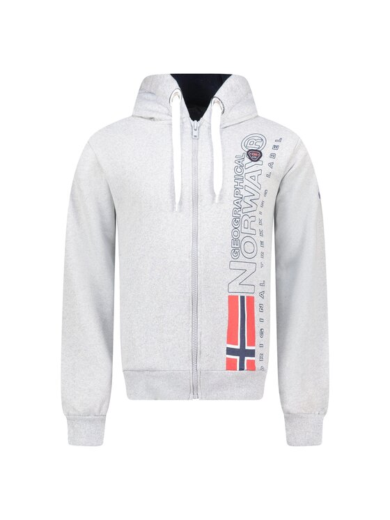 Geographical Norway Geographical Norway Bluza WZ3066H/GN-Blended Grey Szary Regular Fit