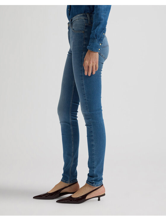 Lee Lee Jeansy SCARLETT HIGH Niebieski Skinny Fit