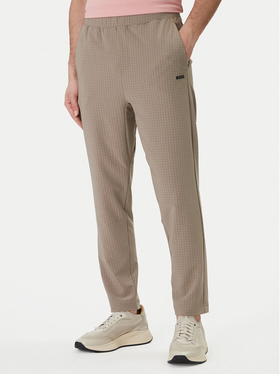 BOSS Pantaloni din material Terrace 50558503 Bej Tapered Fit