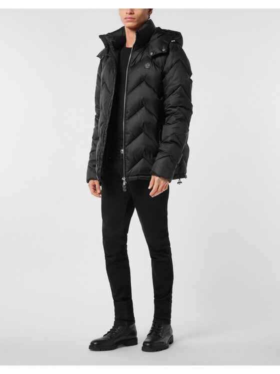 PHILIPP PLEIN PHILIPP PLEIN Kurtka puchowa 27029 Czarny Regular Fit
