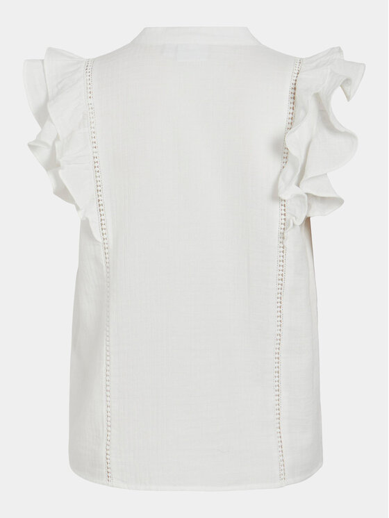 Vila Vila Bluse Tovan 14093835 Weiß Regular Fit