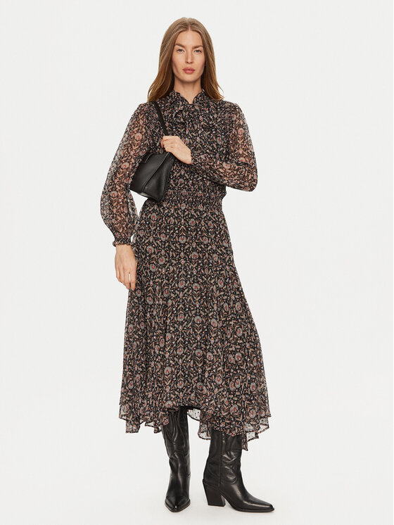 Pepe Jeans Každodenné šaty Pixy PL953603 Čierna Regular Fit