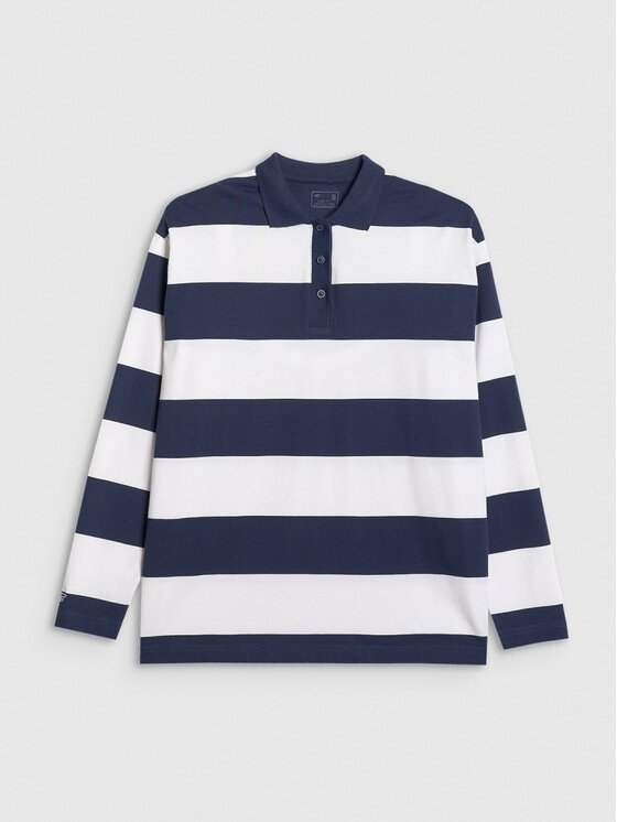 4F 4F Longsleeve 4FRAW25TLONF604-31S Granatowy Oversize