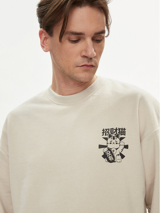 Jack&Jones Jack&Jones Majica dugih rukava Dirk 12249455 Bež Wide Fit