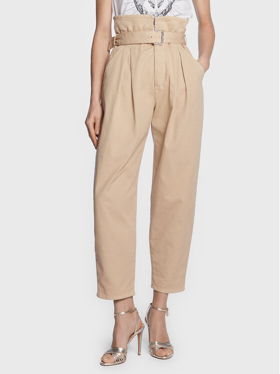 Pinko Džínsy 100614 A0I5 Béžová Straight Fit