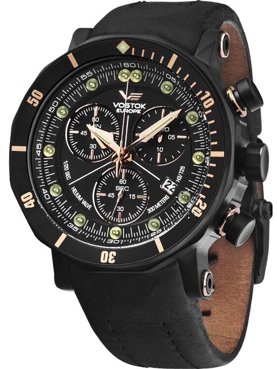 Vostok Europe Vostok Europe Zegarek 6S30-6203211 Czarny