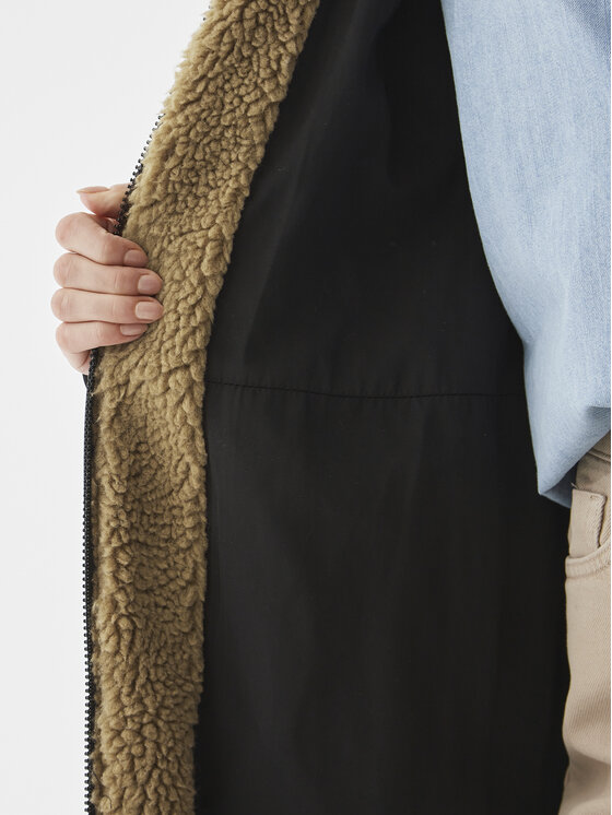 Americanos Americanos Cappotto in shearling Manitoba Marrone Relaxed Fit