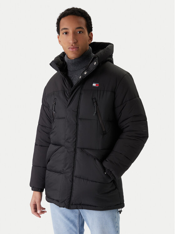 Tommy Jeans Tommy Jeans Télikabát DM0DM22249 Fekete Relaxed Fit