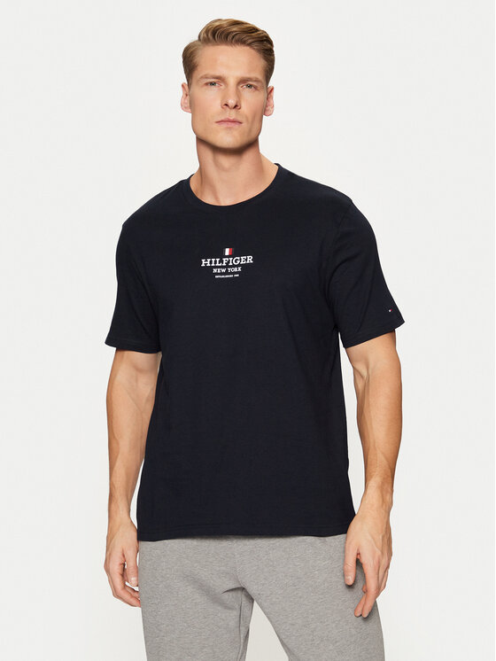 Tommy Hilfiger T-krekls MW0MW38980 Tumši zils Regular Fit