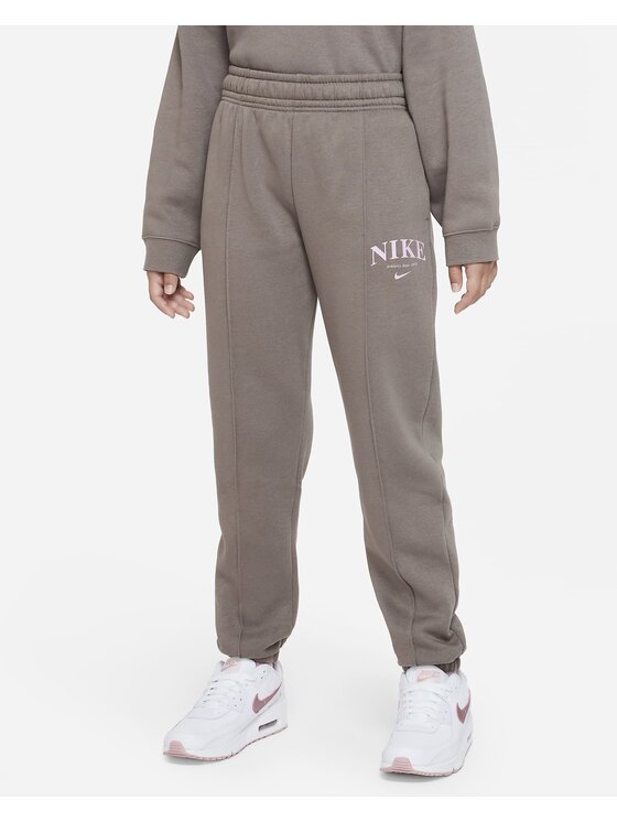 Nike Nike Spodnie dresowe Club Fleece Brązowy Regular Fit