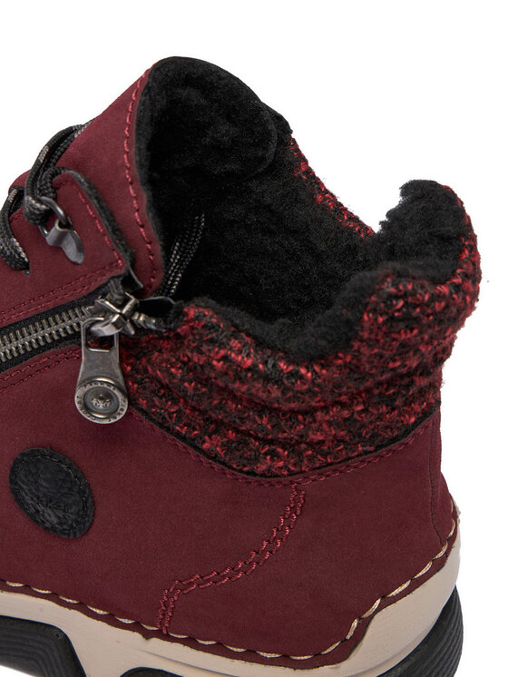 Rieker Rieker Schnürschuhe 45960-35 Dunkelrot
