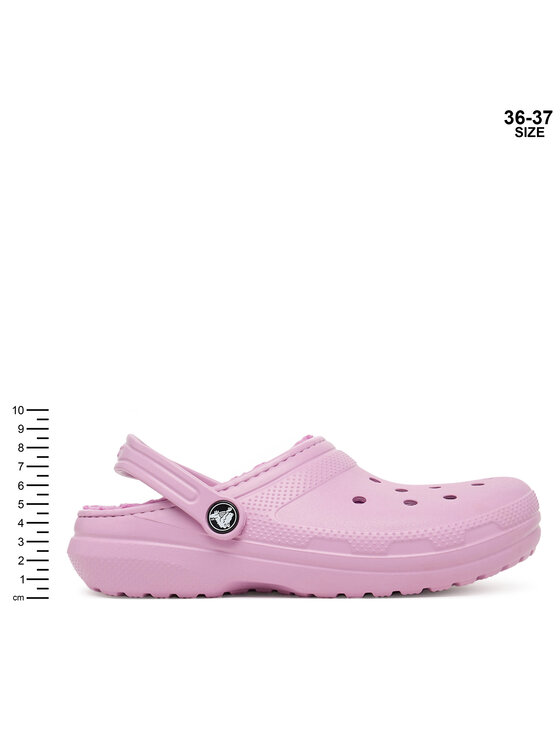 Crocs Crocs Чехли Classic Lined Clog 207010 Розов