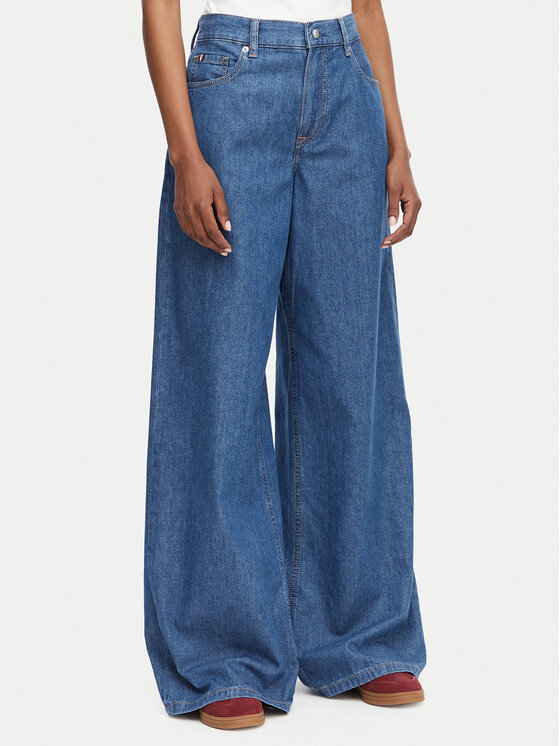 Tommy Hilfiger Tommy Hilfiger Džinsai 70'S WW0WW52156 Mėlyna Wide Leg