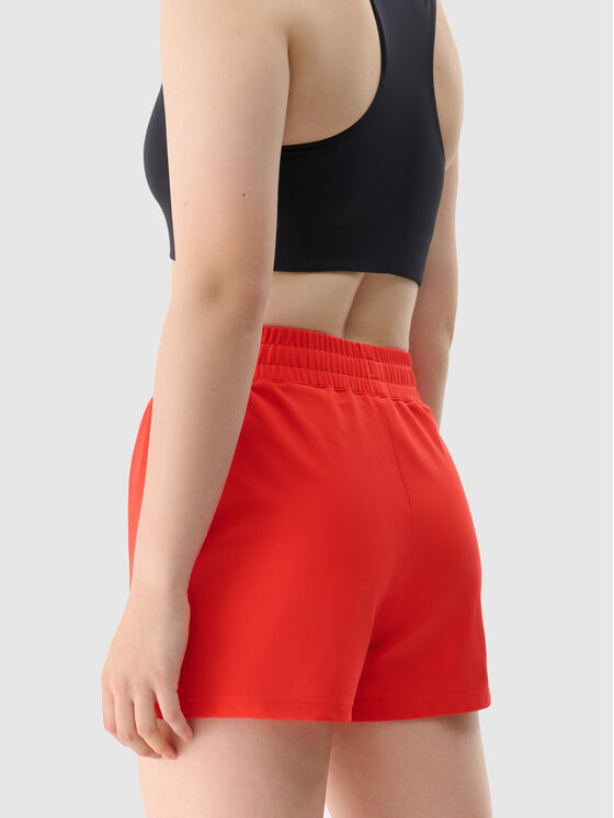 4F 4F Szorty sportowe BASIC+ Czerwony Regular Fit