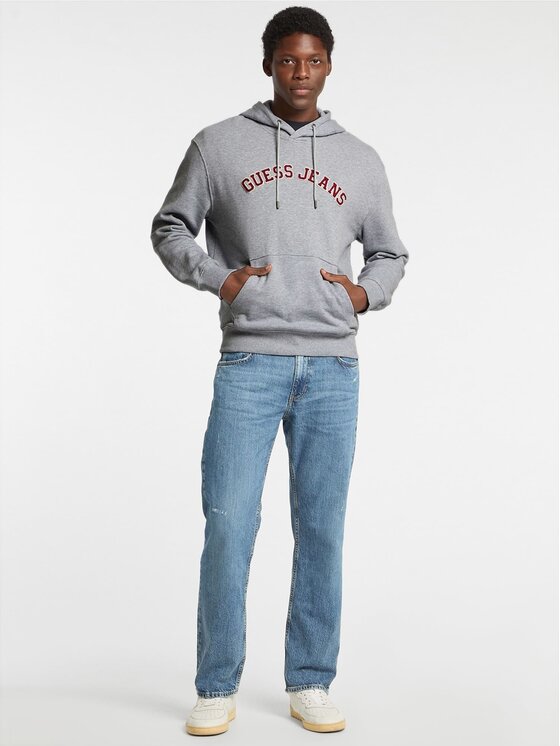 Guess Jeans Guess Jeans Bluza 170247 Szary Classic Fit