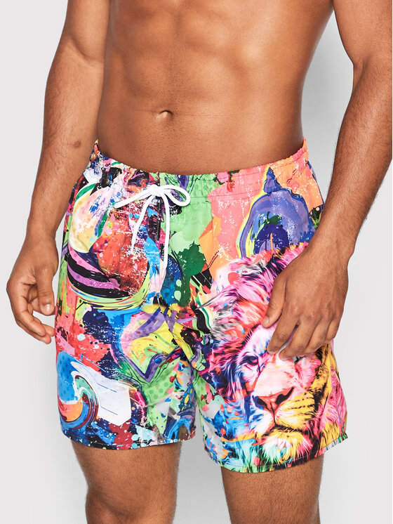 Pantaloncini da bagno Lion Multicolore Regular Fit...
