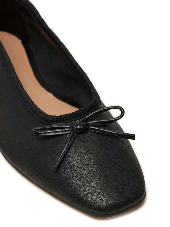 Tommy Hilfiger Tommy Hilfiger Balerina Soft Leather FW0FW08355 Fekete